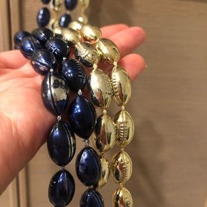 Blue and Gold Gameday Bead Necklace
